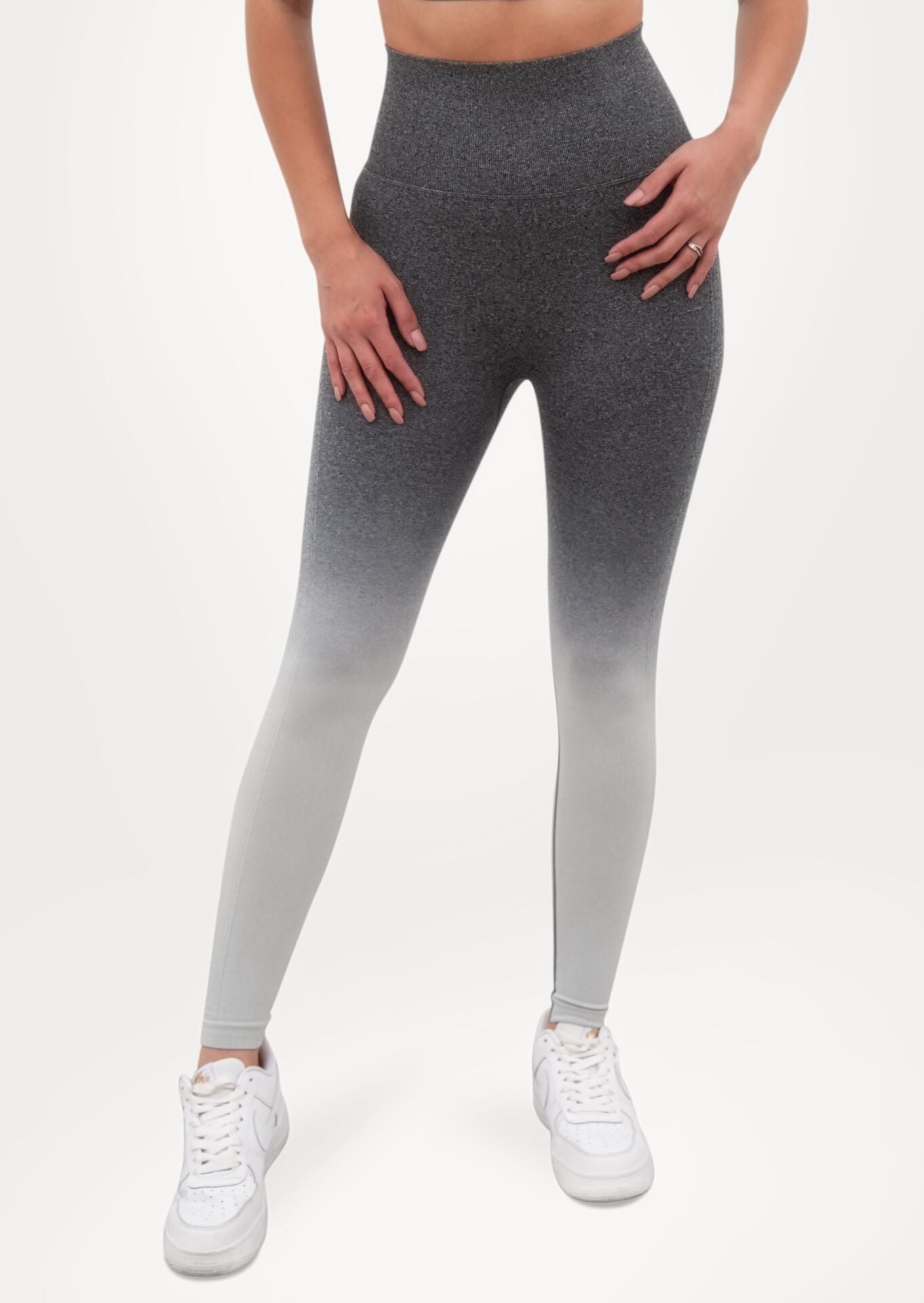 Ombre Grey White Leggings TGA010 Miss Liberty