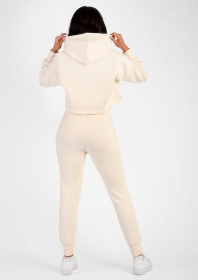Cream Panel Hoodie Loungewear Set