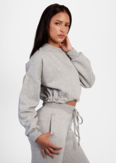 Grey Drawcord Loungewear Set