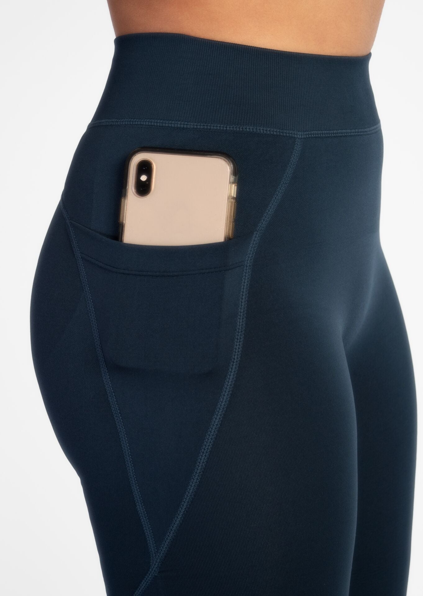 Navy Blue Active Leggings-TGA015