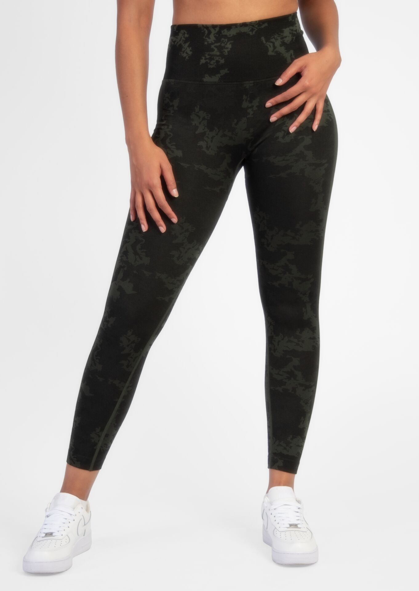 Camo Green Leggings-TGA007