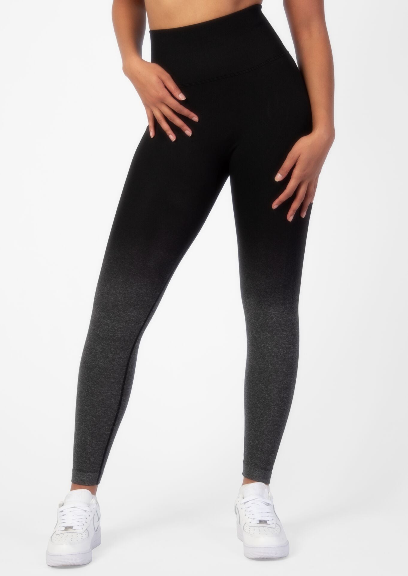 Ombre Black/Grey Leggings-TGA010