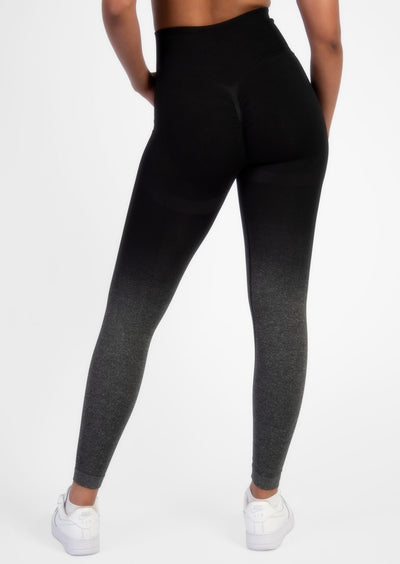 Ombre Black/Grey Leggings-TGA010