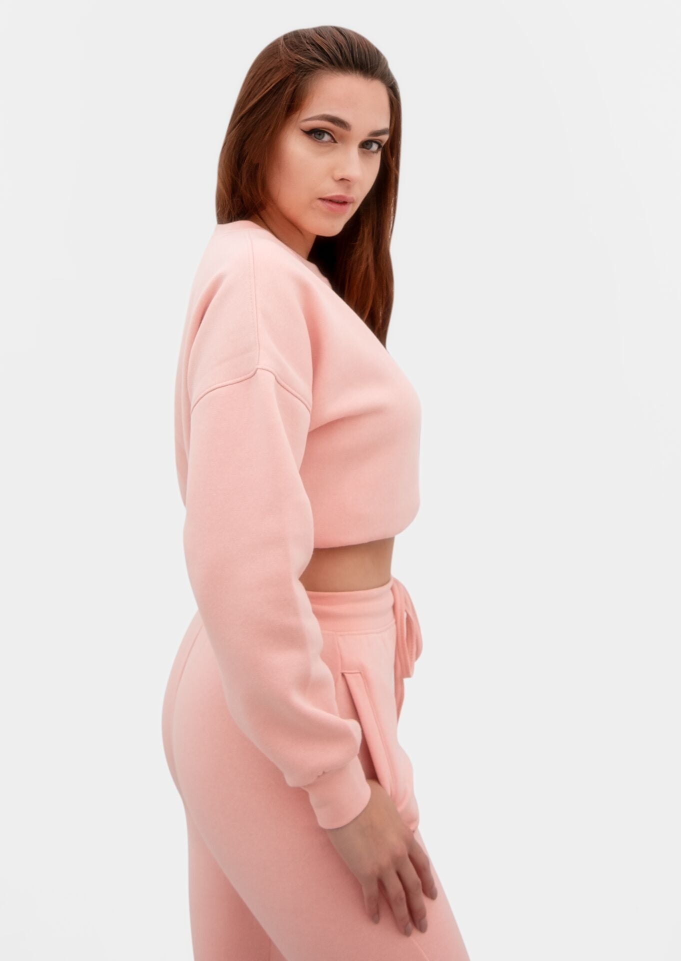 Tea Pink Drawcord Loungewear Set