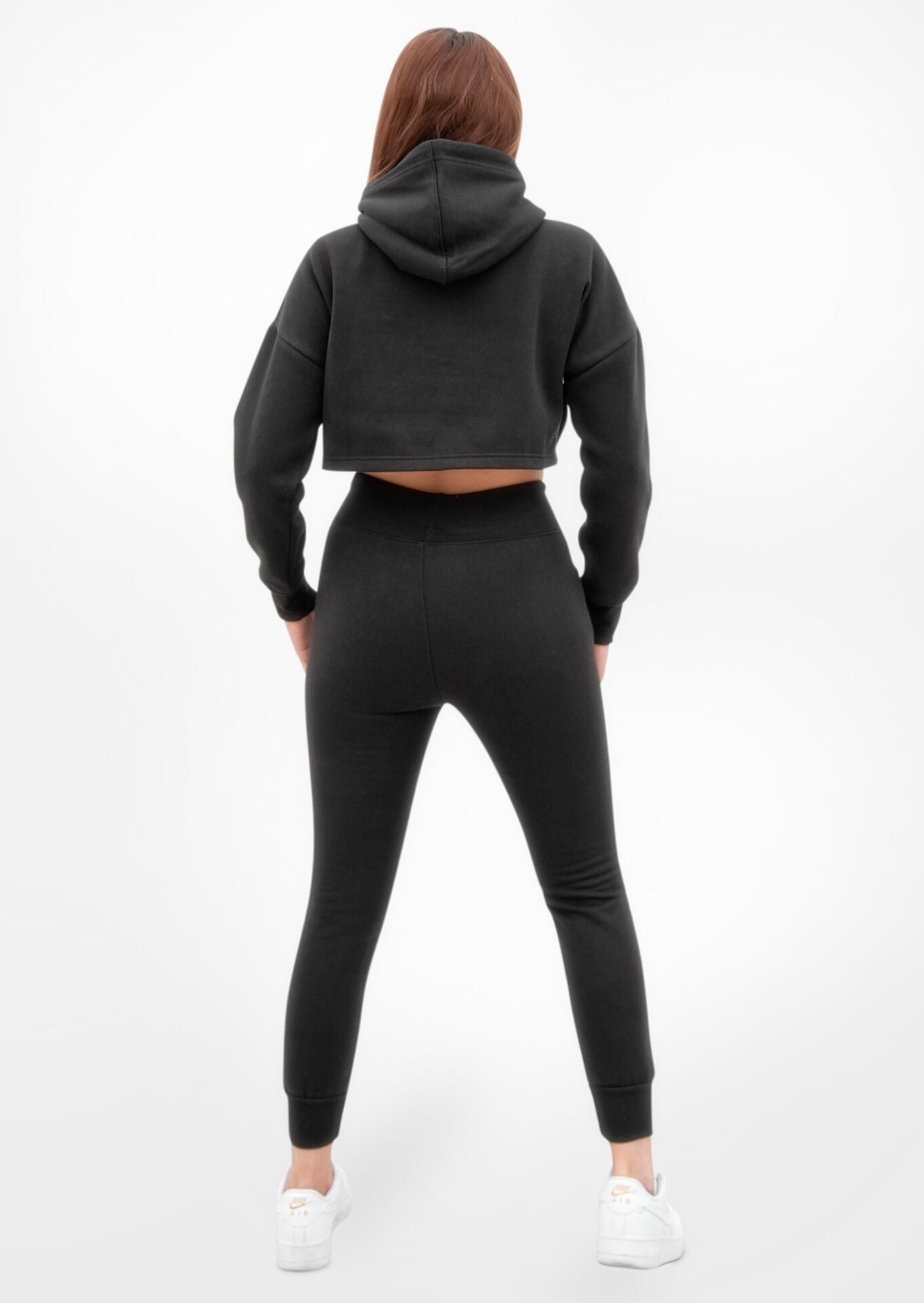 Black Panel Hoodie Loungewear Set