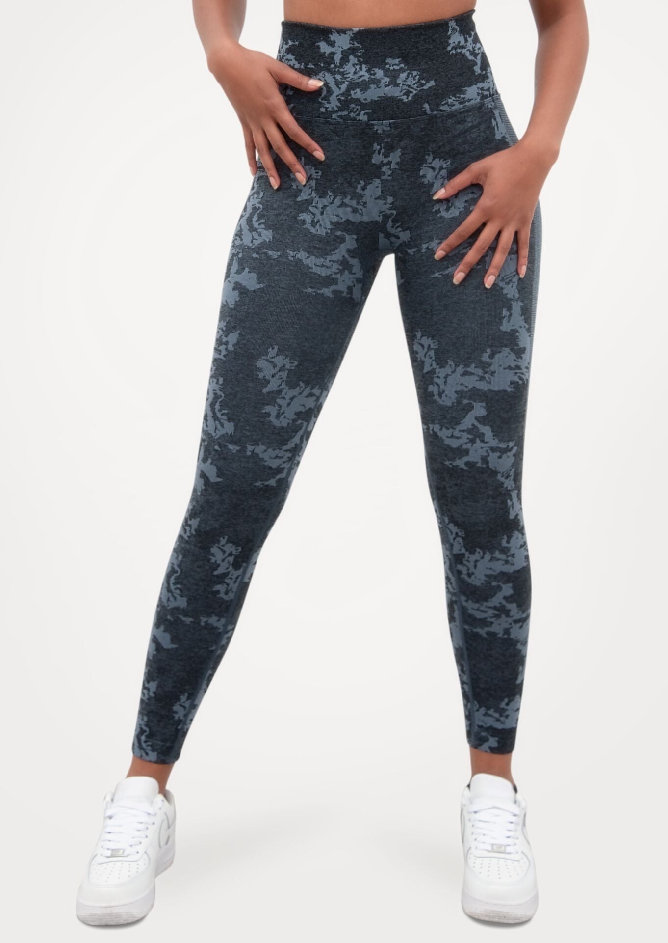 Camo Blue Leggings-TGA007